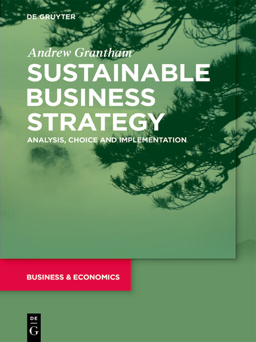 Title details for Sustainable Business Strategy by Andrew Grantham - Available